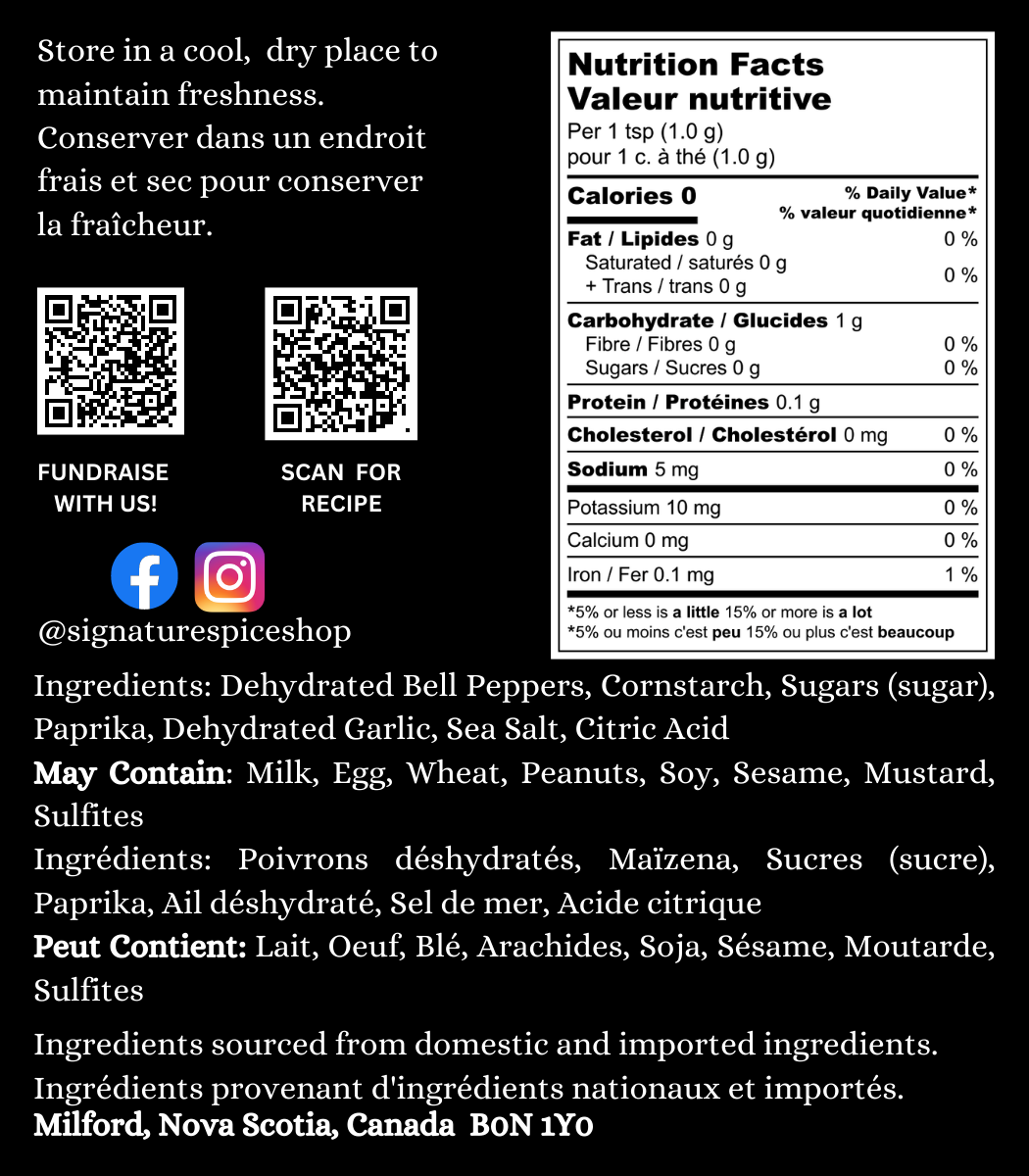 Red Pepper & Garlic Seasoning